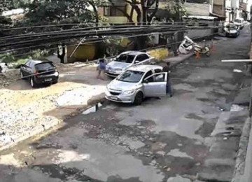 Mulher foi agredida pelo namorado com uma barra de ferro em BH em abril de 2024; agressor foi condenado por tentativa de feminicídio  -  (crédito: Reprodução/Redes Sociais)