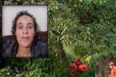 Corpo estava num terreno íngreme, no meio de uma mata -  (crédito: Instagram)