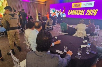 Forças de segurança de Minas Gerais anunciaram ações para o carnaval 2026 -  (crédito: Jair Amaral/EM/D.A Press)