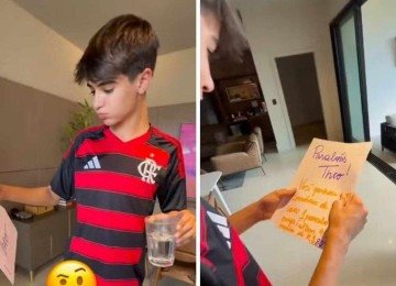 Menino de 15 anos foi presenteado com um consórcio de carro -  (crédito: Redes sociais)