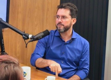 Lu&iacute;s Eduardo Falc&atilde;o, prefeito de Patos de Minas e presidente da AMM, se filiou ao partido de Cleitinho Azevedo e Tarc&iacute;sio de Freitas (Republicanos) -  (crédito: Jair Amaral/EM/DAPRESS)