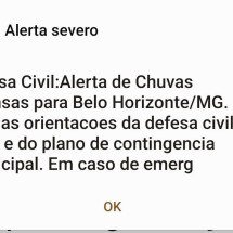 Defesa Civil emite alerta para chuvas intensas em BH - Reprodu&ccedil;&atilde;o Defesa Civil de BH 
