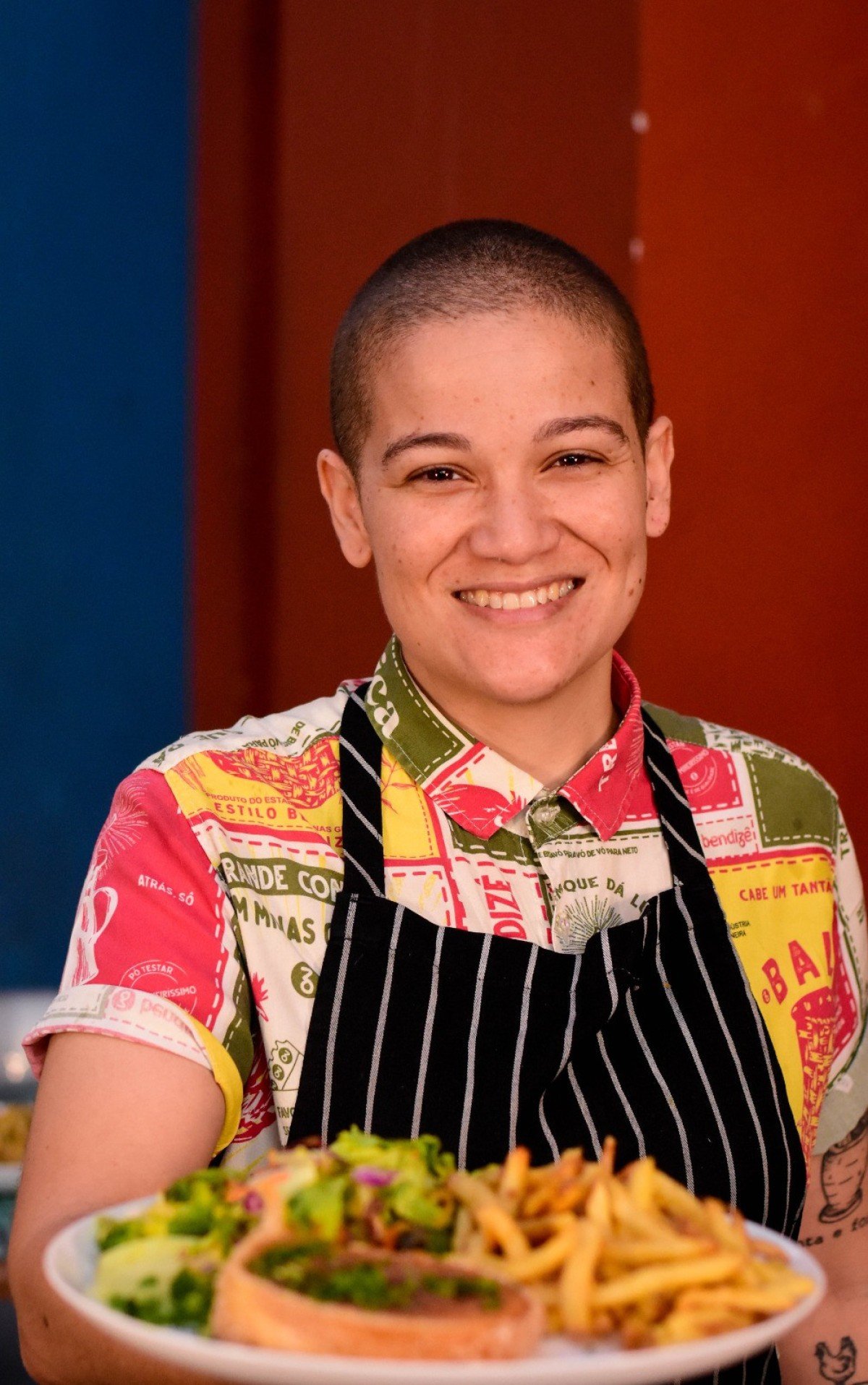 Para a chef Aline Soares, sua av&oacute;, Judite, representa a mulher brasileira, que combina a for&ccedil;a do trabalho e a delicadeza do cuidado 
