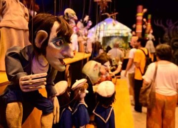 A exposição de bonecos do Giramundo na Grande Galeria do Palácio das Artes fica em cartaz até o próximo dia 26 -  (crédito: leandro couri/em/d.a.press)