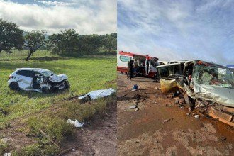 Acidente entre carro e van deixa três mortos em Minas