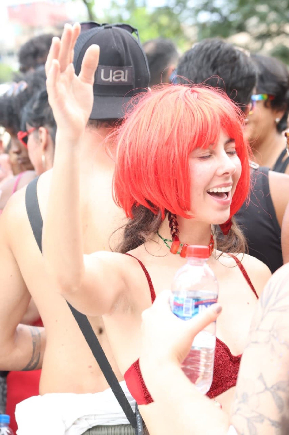 O bloco animou os foliões na Avenida Américo Vespúcio, no Bairro Nova Esperança, Região Noroeste de BH