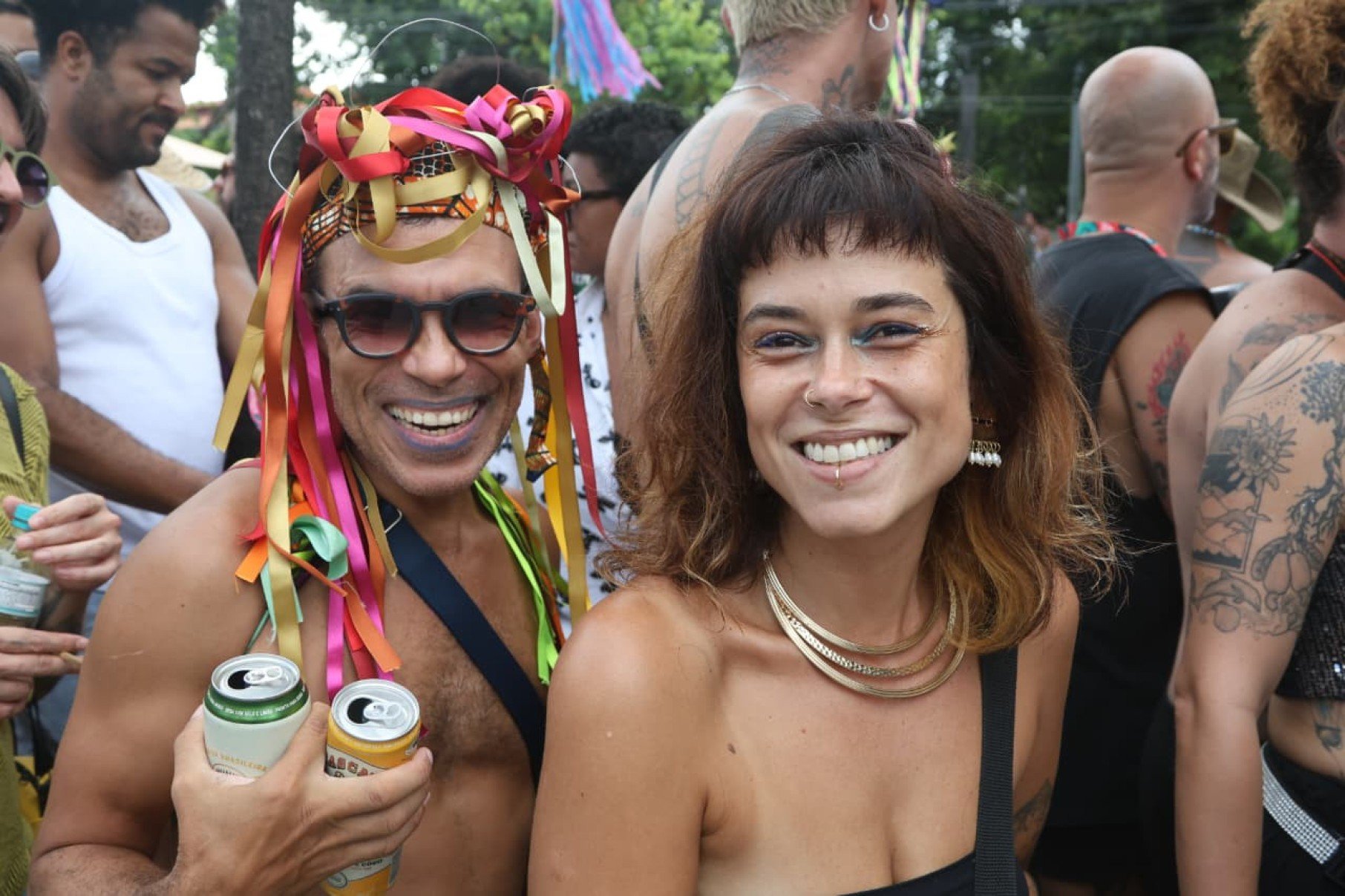 O bloco animou os foliões na Avenida Américo Vespúcio, no Bairro Nova Esperança, Região Noroeste de BH