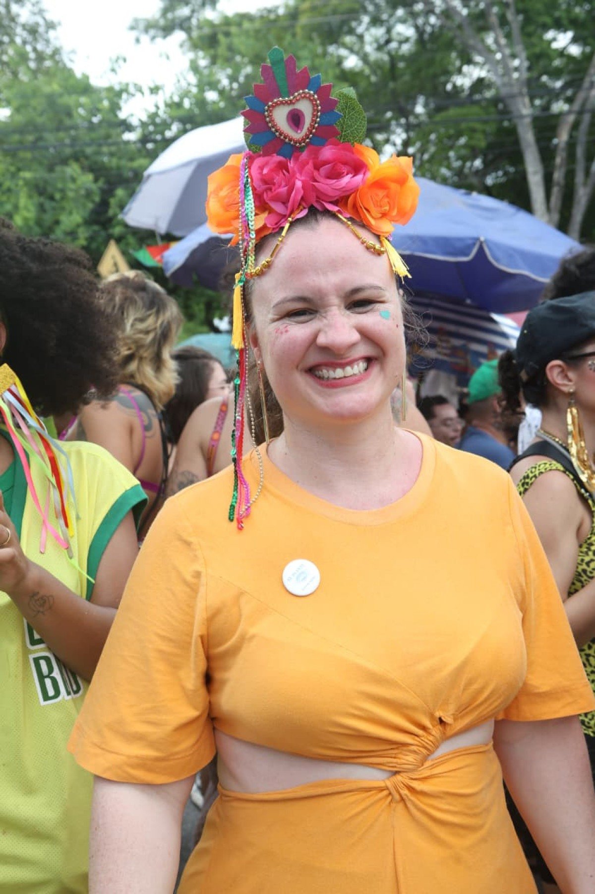 O bloco animou os foliões na Avenida Américo Vespúcio, no Bairro Nova Esperança, Região Noroeste de BH