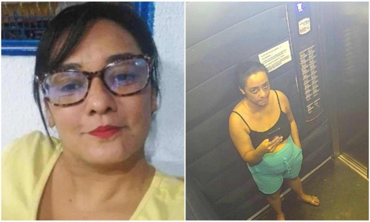 No dia em que desapareceu, Daiane foi vista às 18h50, quando foi flagrada por câmeras de segurança do edifício
 -  (crédito: TV Alterosa Goiás / Reprodução)