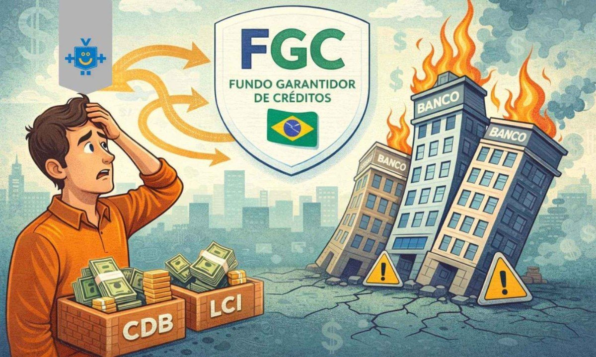 O FGC protege o investidor, mas não elimina o risco. Entenda os limites da garantia e por que juros altos podem esconder bancos frágeis.
 -  (crédito: Reprodução Educando seu Bolso)