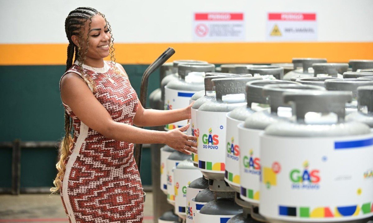 Programa Gás do Povo está rodando todas as capitais do país -  (crédito: Leandro Couri/EM/D.A.Press)