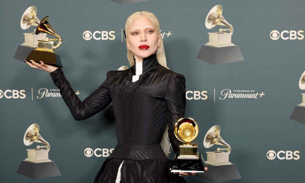 Lady Gaga venceu cinco Grammys -  (crédito: Amy Sussman / GETTY IMAGES NORTH AMERICA / Getty Images via AF)