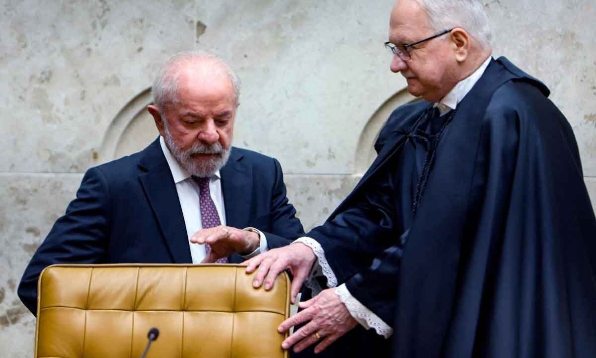 O presidente Lula e o presidente do STF, ministro Édson Fachin discursaram na abertura do ano no Judiciário -  (crédito: Sergio Lima/AFP)