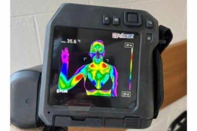 Uma câmera de termografia infravermelha foi usada para captar o aumento de temperatura na região supraclavicular, indicando maior atividade do BAT  -  (crédito: Laura Ramos Gonçalves Gomes/FCA-Unicamp)