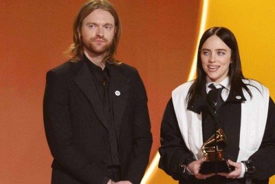Billie Eilish levou Grammy de Música do Ano -  (crédito: Frazer Harrison / GETTY IMAGES NORTH AMERICA / Getty Images via AFP)