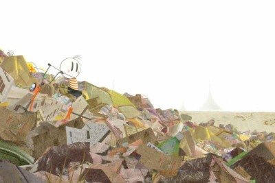  'O menino e o mundo', animação em 2D de Alê Abreu, disputou O Oscar de Melhor Longa de Animação em 2016; materiais do filme estão na mostra, que reúne diversos  itens de outras produções, alguns exibidos pela primeira vez em Minas -  (crédito: Alê Abreu/Divulgação)