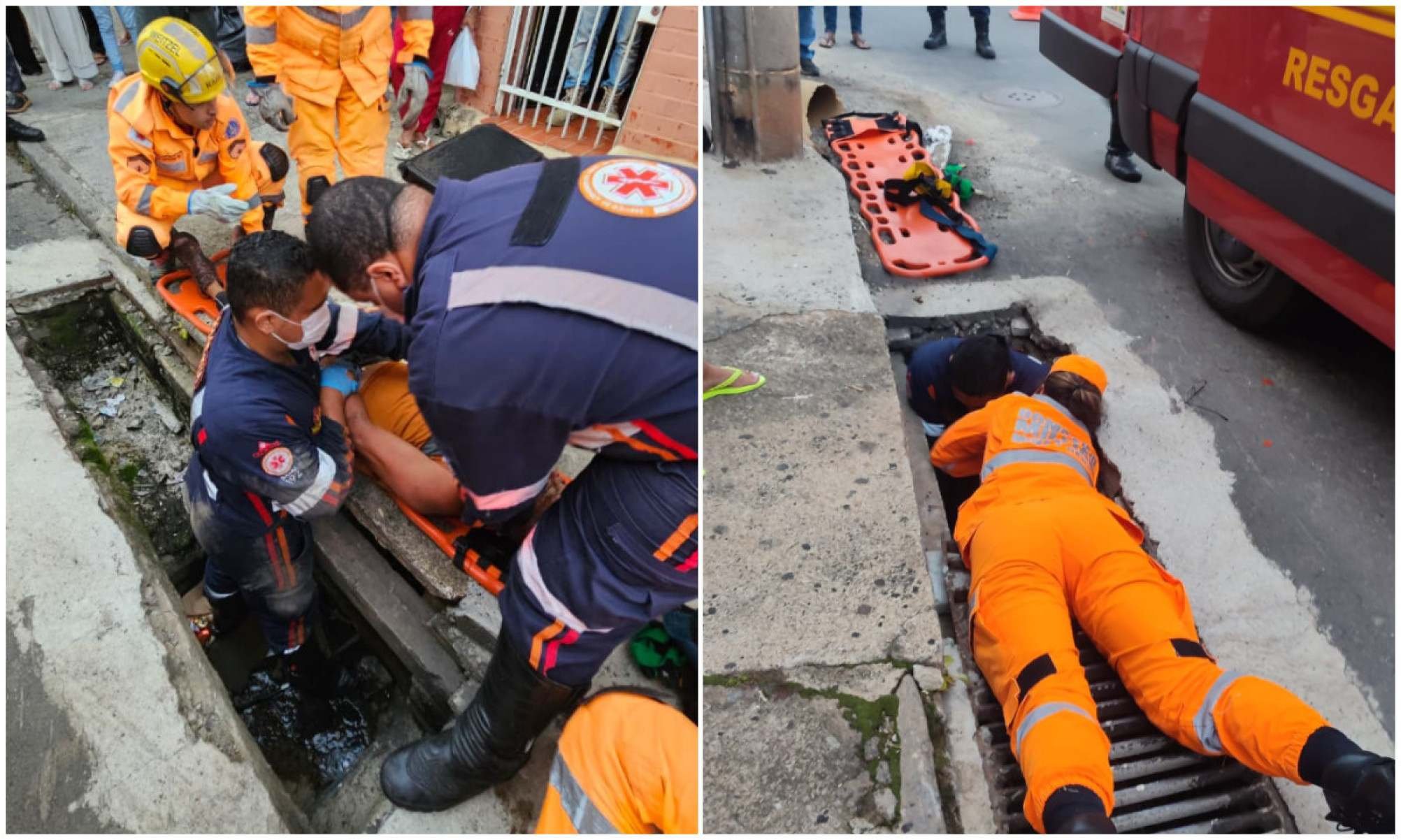 Resgate aconteceu no Bairro Costa Carvalho  -  (crédito: CBMMG)