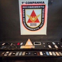 Vendedor em shopping de BH é preso por receber produtos de crime - PMMG/Reprodução