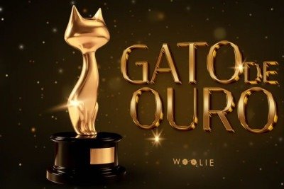 O trof&eacute;u Gato de Ouro simboliza a primeira edi&ccedil;&atilde;o do pr&ecirc;mio da Woolie que consagrou os felinos mais carism&aacute;ticos do pa&iacute;s. -  (crédito: Woolie)