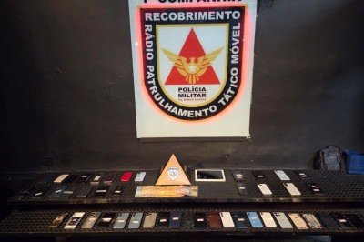 O box ficava em shopping popular, ao lado da rodoviária, no hipercentro de Belo Horizonte (MG) -  (crédito: PMMG/Reprodução)