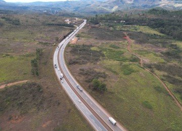 Trecho da BR-040 em Ouro Preto, na Regi&atilde;o Central de Minas Gerais, ser&aacute; afetado pelo reajuste anual do ped&aacute;gio -  (crédito: EPR Via Mineira/Divulga&ccedil;&atilde;o)