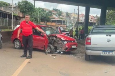 O acidente não teve vítimas  -  (crédito: Wellington Barbosa/EM/D.A.Press)