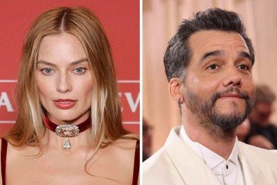 Margot Robbie elogiou aparência de Wagner Moura -  (crédito: GEOFFROY VAN DER HASSELT / AFP / Michael Tran / AFP)