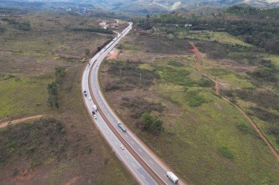 Trecho da BR-040 em Ouro Preto, na Regi&atilde;o Central de Minas Gerais, ser&aacute; afetado pelo reajuste anual do ped&aacute;gio -  (crédito: EPR Via Mineira/Divulga&ccedil;&atilde;o)