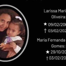 Mãe e filha assassinadas com golpes de facão são sepultadas sob comoção  - Reprodução/ Redes sociais