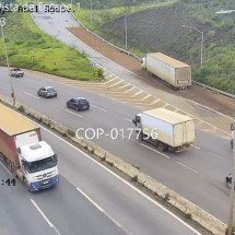 Vídeo: caminhão usa área de escape do Anel Rodoviário   - BHTrans/ Reprodução