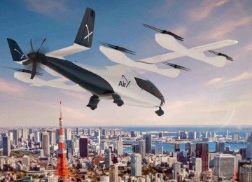Aeronaves elétricas fazem decolagem e pouso vertical; companhia japonesa adquiriu duas de uma empresa da Embraer -  (crédito: Eve Air Mobility/Divulgação)