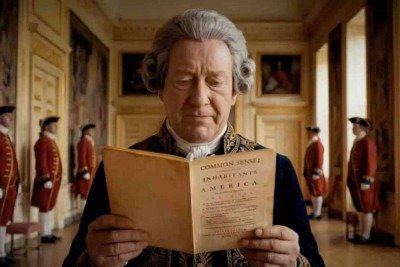 Segundo episódio de 'On this day... 1776' aborda a criação do panfleto 'Common sense', marco da Revolução Americana -  (crédito: Primordial Soup/reprodução)