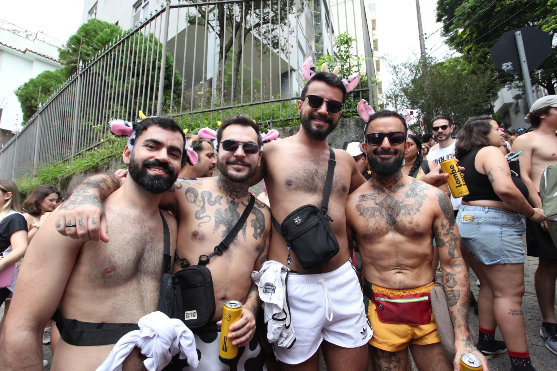 Bloco Mama na Vaca nas ruas do Bairro Santo Ant&ocirc;nio, em BH
      -Ed&eacute;sio Ferreira/EM/D.A Press