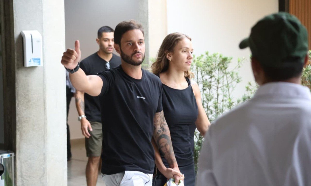 O primeiro a deixar o local foi Henrique Júnior, filho do influenciador-Marcos Vieira/EM/D.A.Press