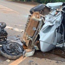 Motociclista sofre amputação do braço em colisão com carro - Reprodu&ccedil;&atilde;o CBMMG