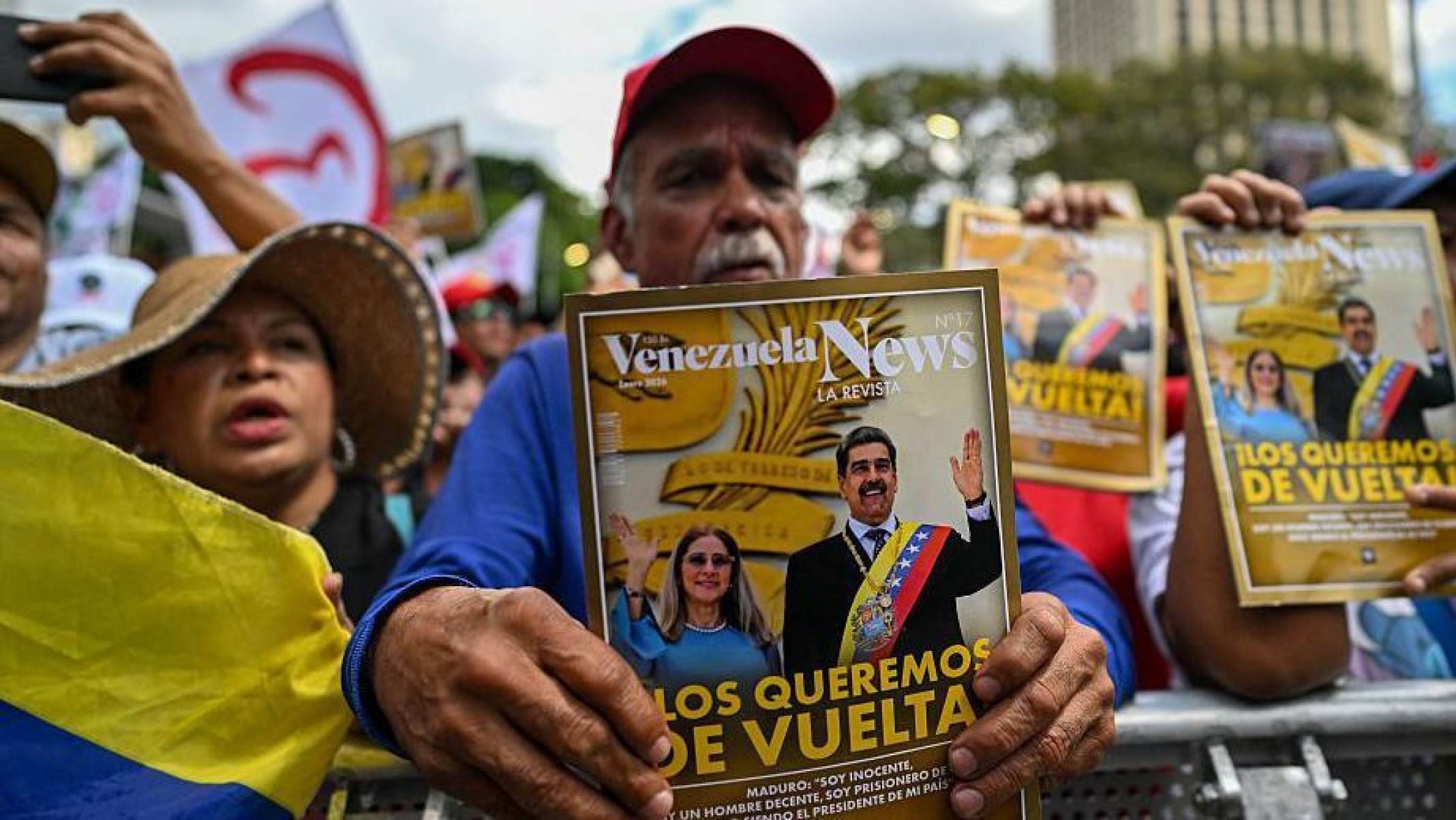 Ataque dos Estados Unidos &agrave; Venezuela n&atilde;o provocou uma ruptura do chavismo, como muitos acreditavam  -  (crédito: LUIS ROBAYO/AFP via Getty Images)