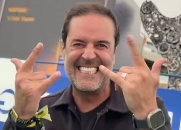 Henrique Maderite transmitindo a alegria e energia que o popularizaram nas redes sociais. -  (crédito: Reprodu&ccedil;&atilde;o/ Redes sociais @henriquemaderite)