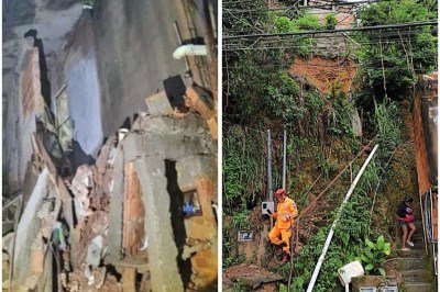 A previsão indica chuvas entre 30 e 60 mm por hora ou de 50 a 100 mm nesta segunda (9)  -  (crédito: Reprodução/CBMMG)