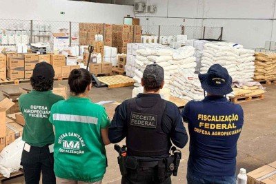 Apreens&otilde;es ocorreram durante a&ccedil;&atilde;o conjunta entre a Receita Federal, o Minist&eacute;rio da Agricultura e Pecu&aacute;ria (Mapa) e o Instituto Mineiro de Agropecu&aacute;ria (IMA)
 -  (crédito: Receita Federal/Divulga&ccedil;&atilde;o)