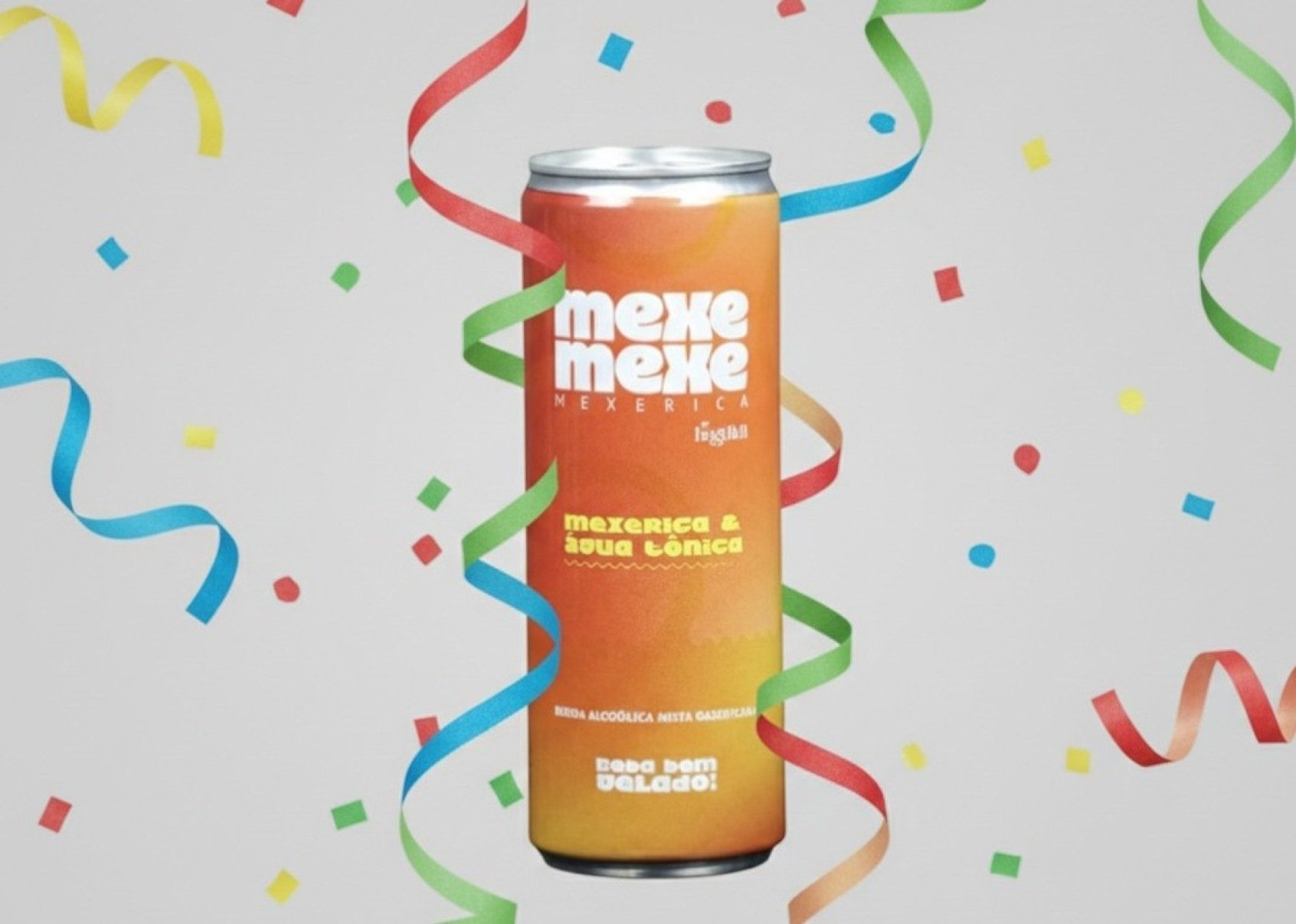 Licor de mexerica e &aacute;gua t&ocirc;nica s&atilde;o os ingredientes principais do drinque Mexe Mexe (Mexe Mexe)-Arte de IA com foto de Marcos Vieira/EM/D.A Press