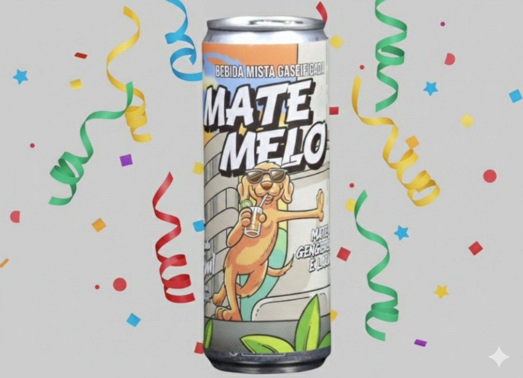 O Mate Melo (Mate Melo) aposta na mistura do mate com gengibre, rum, laranja e lim&atilde;o-Arte de IA com foto de Marcos Vieira/EM/D.A Press