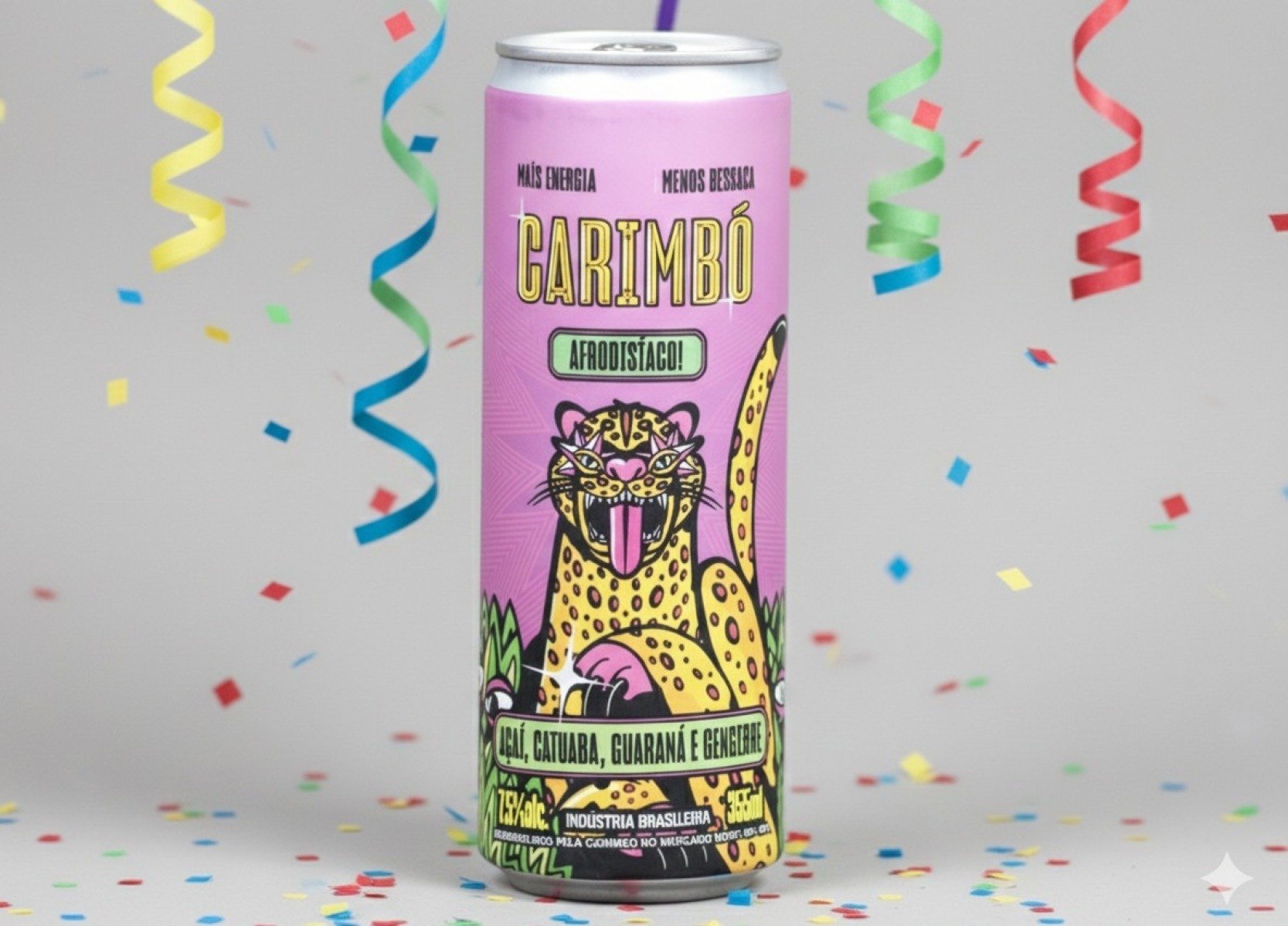 Com a&ccedil;a&iacute;, guaran&aacute;, gengibre e catuaba, o Carimb&oacute; (Carimb&oacute;) aposta em sabores brasileiros -Arte de IA com foto de Marcos Vieira/EM/D.A Press