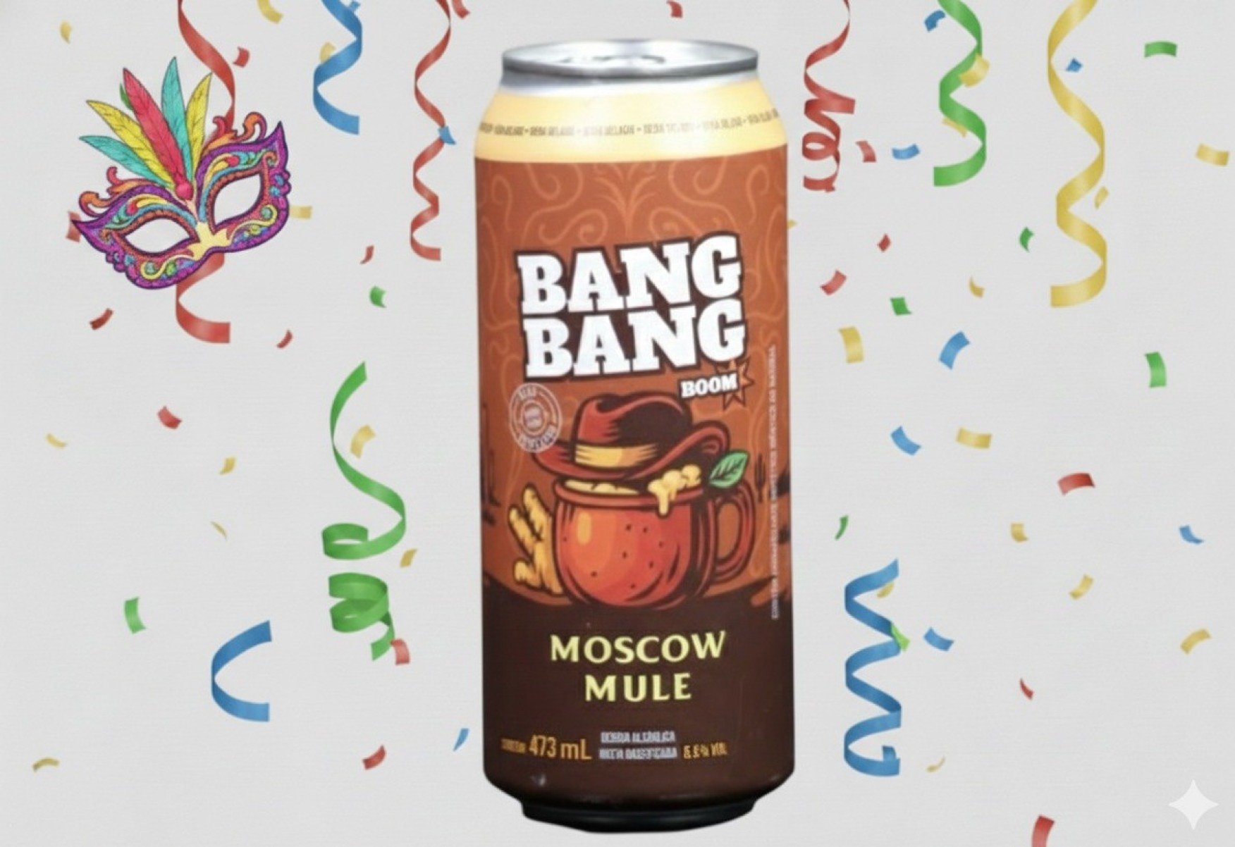 A marca Bang Bang Boom investe no cl&aacute;ssico Moscow Mule em lata-Arte de IA com foto de Marcos Vieira/EM/D.A Press
