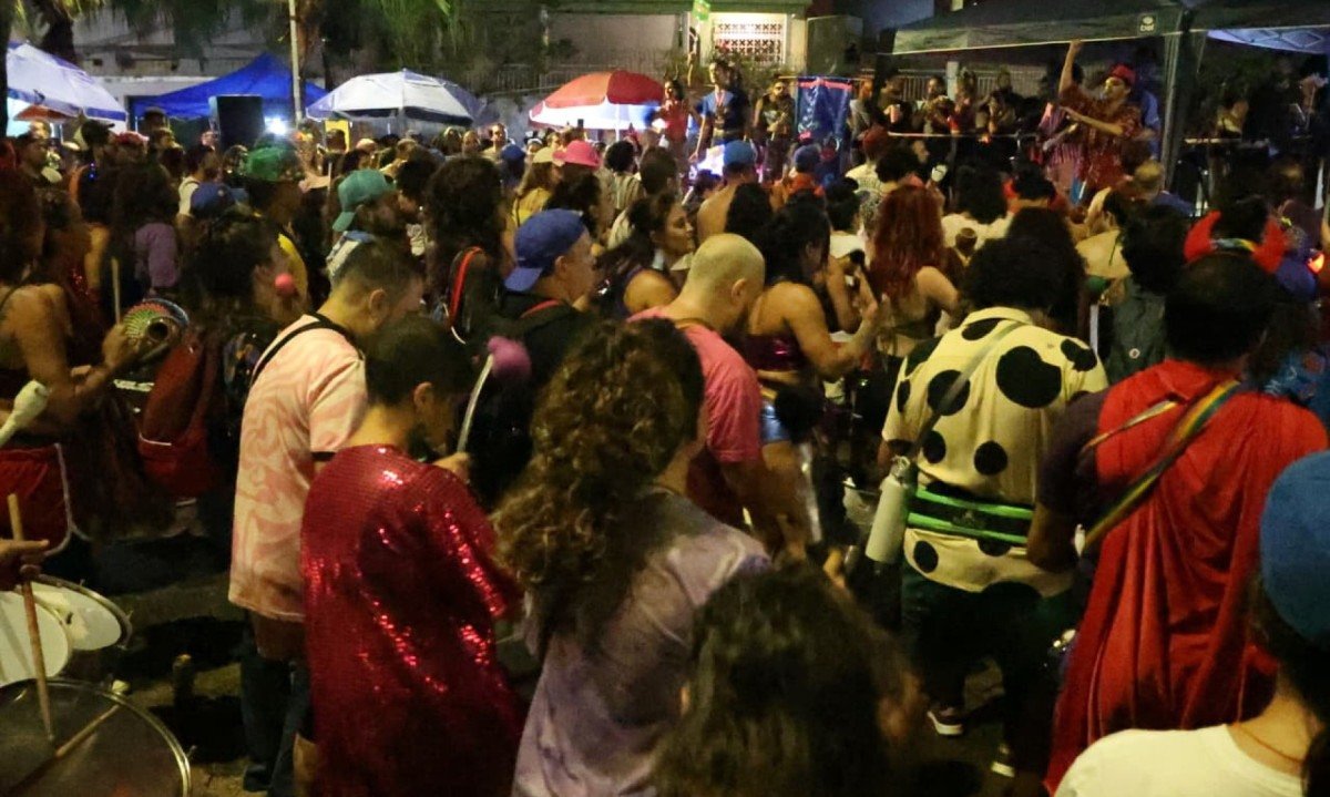 Músicos animaram os foliões-Marcos Vieira/EM/D.A.Press