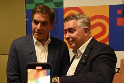 &Aacute;lvaro Dami&atilde;o e Nadim Donato celebram parceria para investimento em cultura e turismo em Belo Horizonte -  (crédito: Gladyston Rodrigues/EM/D.A Press)