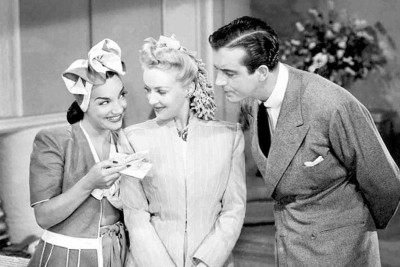 Carmen Miranda, Betty Grable e John Payne em 'Minha secretária brasileira', atração desta quarta-feira (11/2) no Cine Humberto Mauro -  (crédito: 20th Century Fox/reprodução)