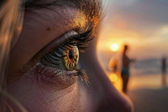 A fotoceratite é causada pela radiação solar intensa, agindo de forma parecida com uma queimadura de pele na córnea -  (crédito: FreePik)