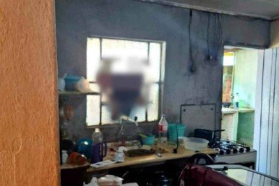 Homem tenta invadir casa da mãe e morre asfixiado preso na janela -  (crédito: CBMG/divulgação)