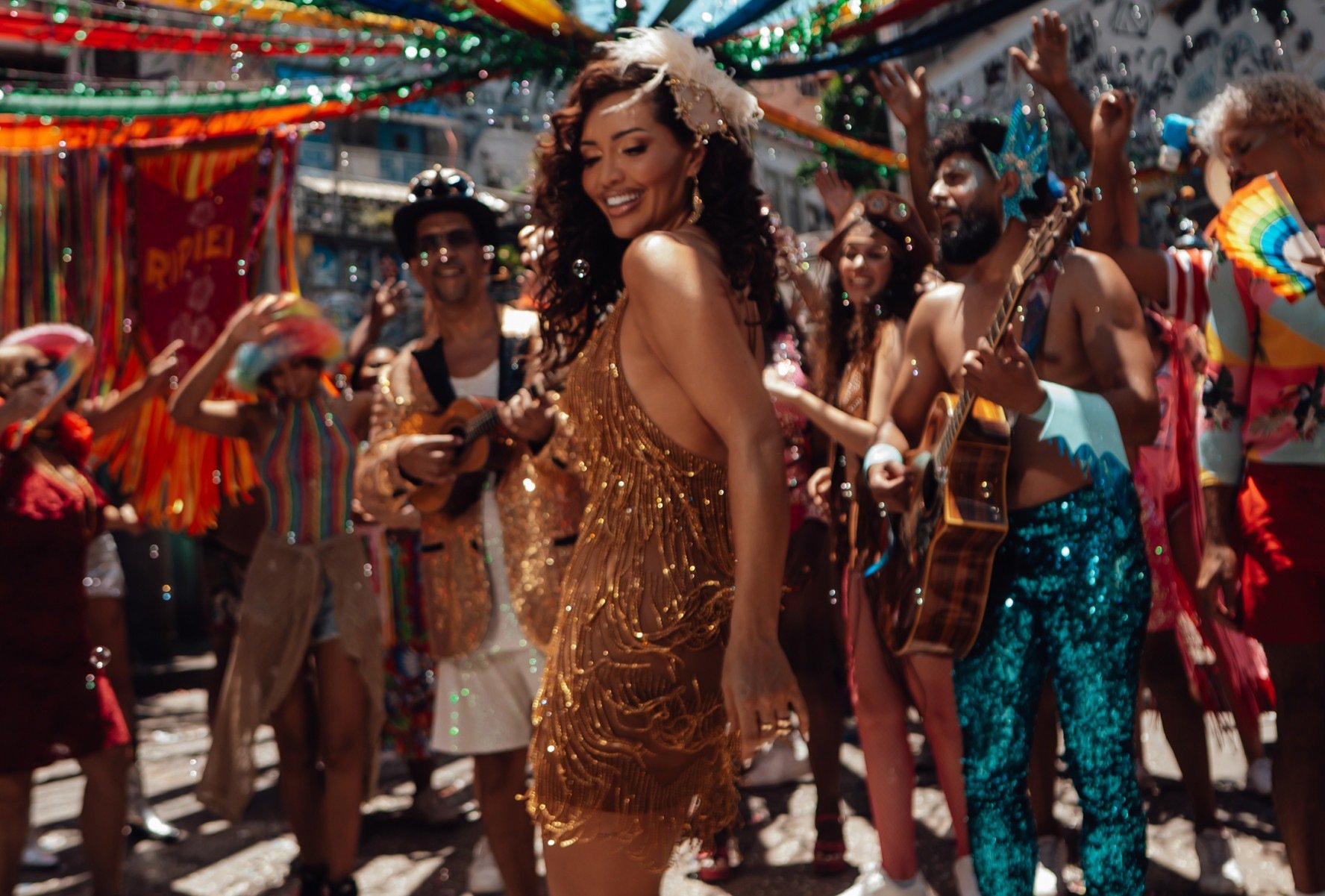 Karinah se divide entre os carnavais do Rio e Salvador -  WAGNER RODRIGUES