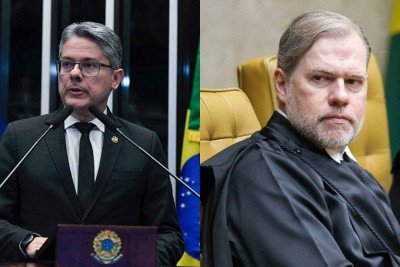 Alessandro Vieira chamou denúncia envolvendo o ministro do STF Dias Toffoli de 'Toffolão' -  (crédito: Jefferson Rudy/Agência Senado e Gustavo Moreno/STF)